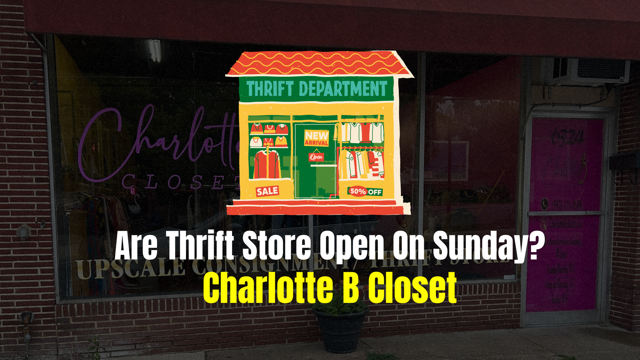 Are Thrift Store Open On Sunday