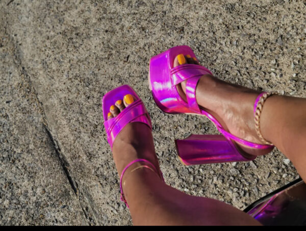 Pretty in Pink Platform Heels